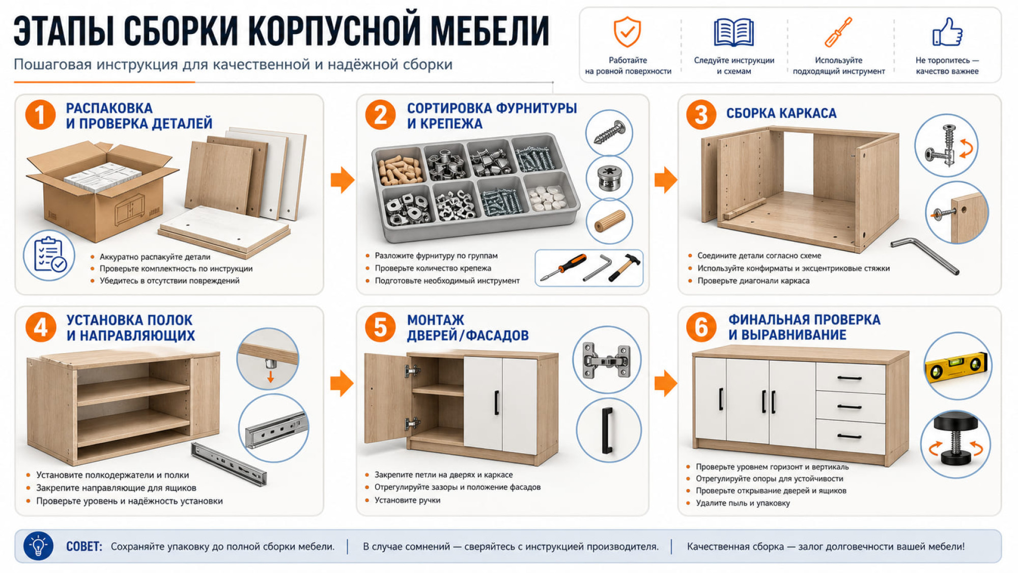 Разборка шкафа-купе двухдверного