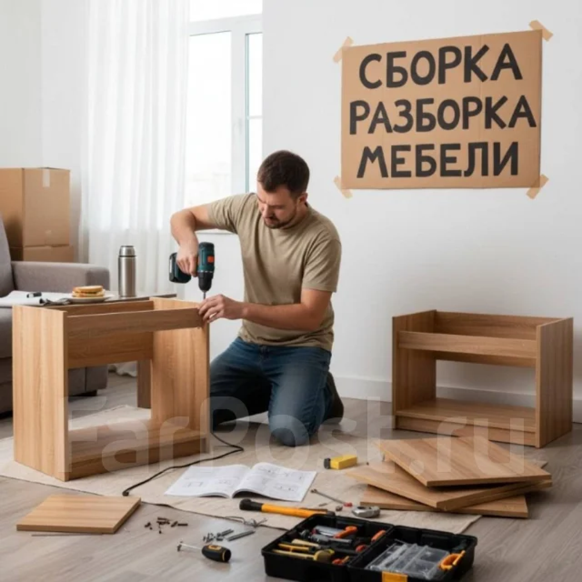 Сборка письменного стола